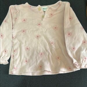 Pink Floral Kids Shirt by Tea Collection
